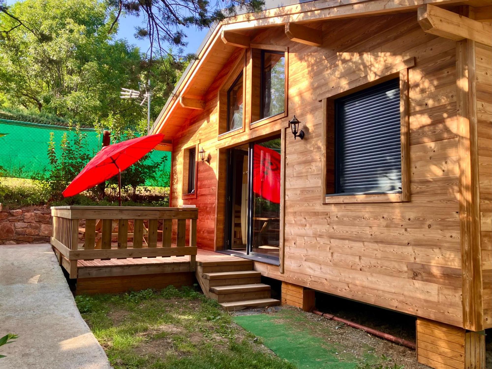 Camping L'Enclave Mobil-Home Estavar Esterno foto