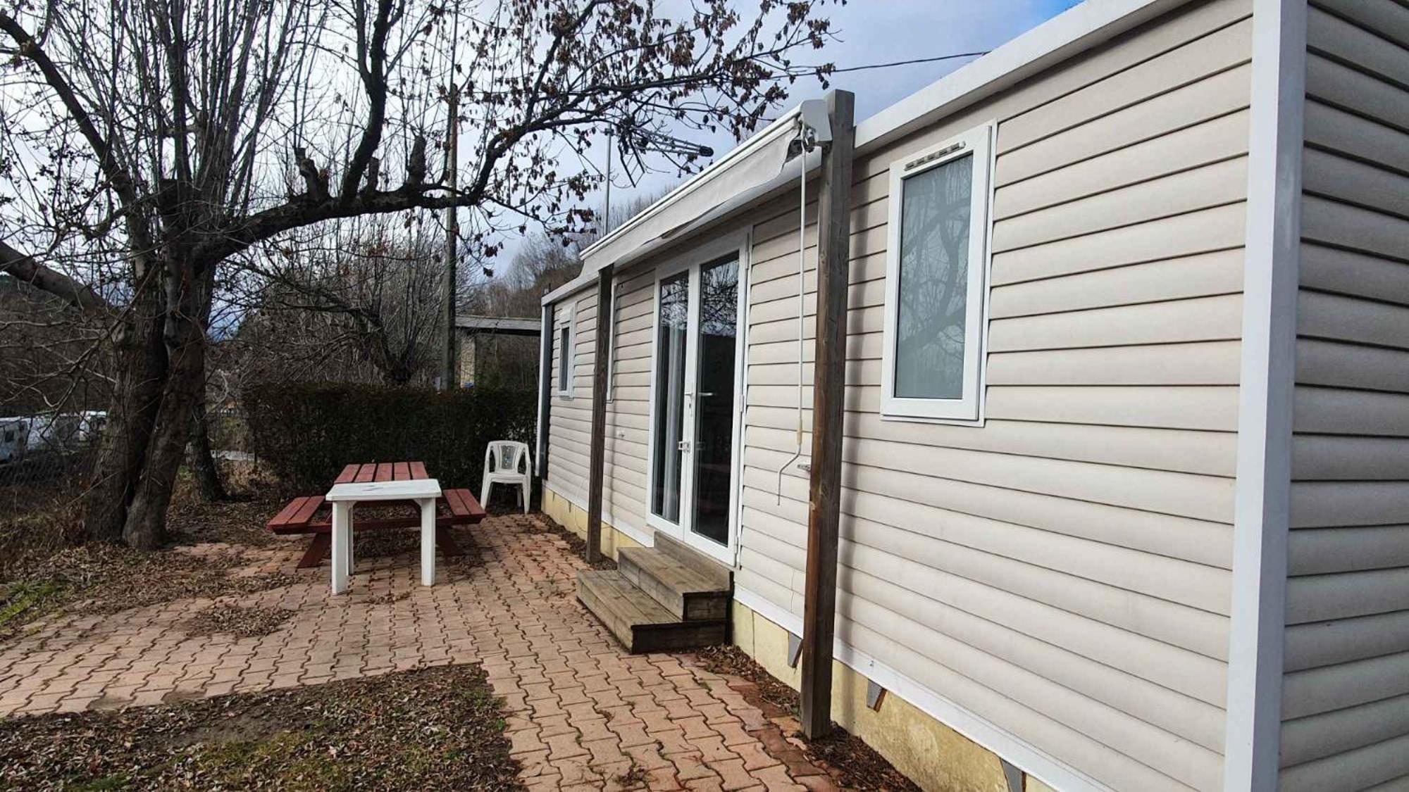 Camping L'Enclave Mobil-Home Estavar Esterno foto