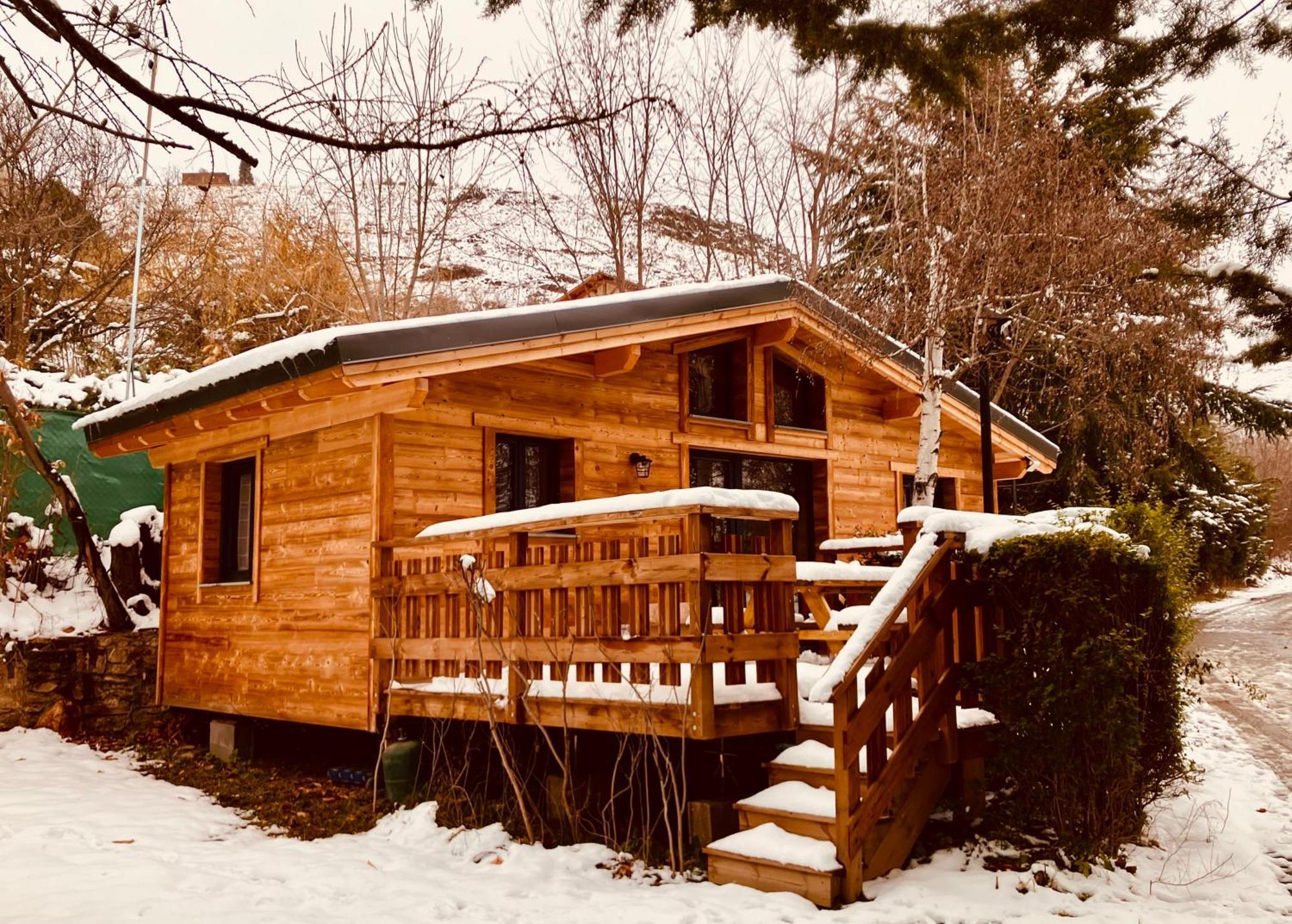 Camping L'Enclave Mobil-Home Estavar Esterno foto
